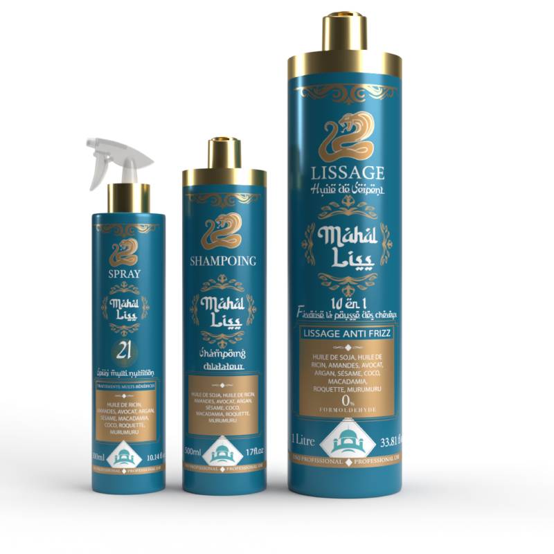 Mahal Liss® | Huile de Serpent | Kit Lissage