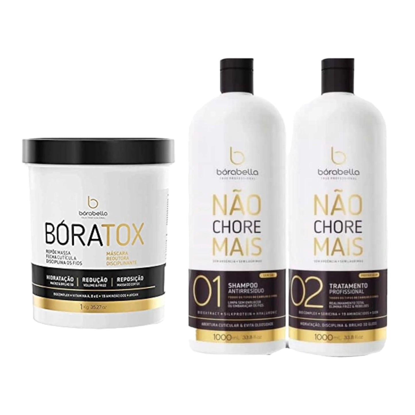 Bōrabella - Nao Chore Mais - Kit lissage brésilien + Botox  1Lx2+1kg