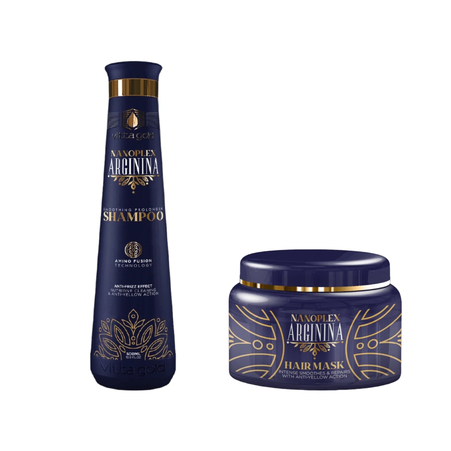 Vitta Gold | Nanoplex Arginina™ | Kit Shampoing & Masque