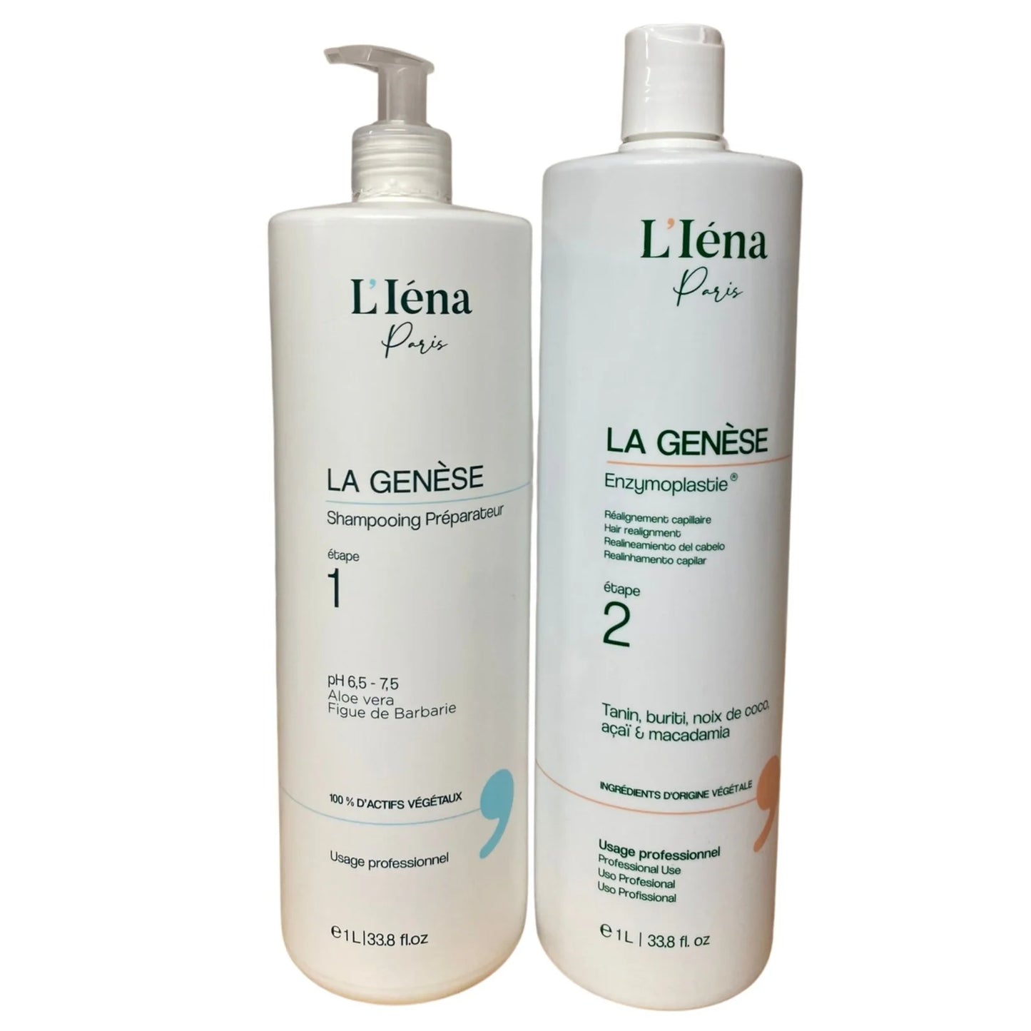 L'Iéna Paris | La genèse Enzymoplastie® | Kit Lissage 2x1L