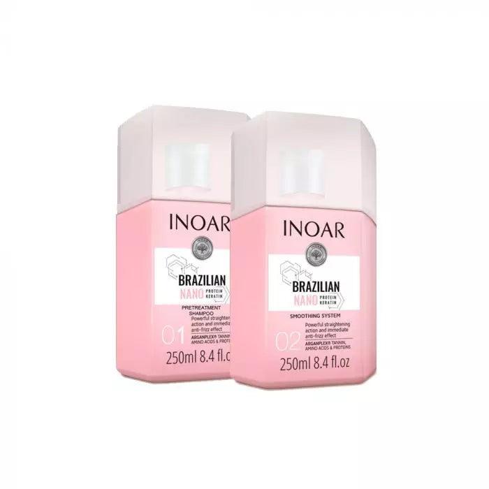 Inoar | Brazilian Nano Protein Keratin | Kit lissage 2X250ml