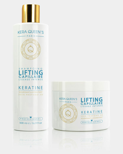 KERA QUEEN'S - Kératine Intense - Duo shampoing & soin