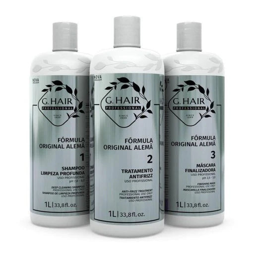 Inoar | G-HAIR Professional | Kit lissage Brésilien 3x1L