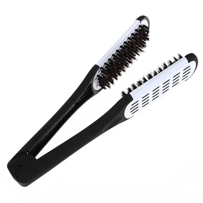 Double face lissage cheveux brosse peigne pince cheveux coiffure poils naturels peigne cheveux outils de coiffure