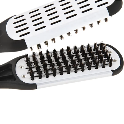 Double face lissage cheveux brosse peigne pince cheveux coiffure poils naturels peigne cheveux outils de coiffure