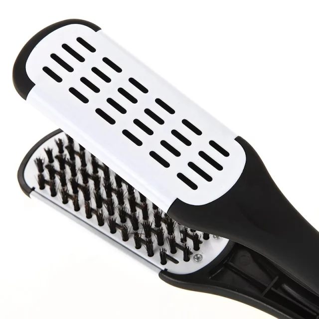 Double face lissage cheveux brosse peigne pince cheveux coiffure poils naturels peigne cheveux outils de coiffure