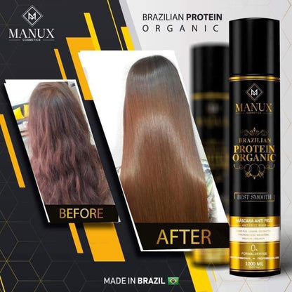 Manux | Brazilian Protein Organic | Lissage brésilien 1L