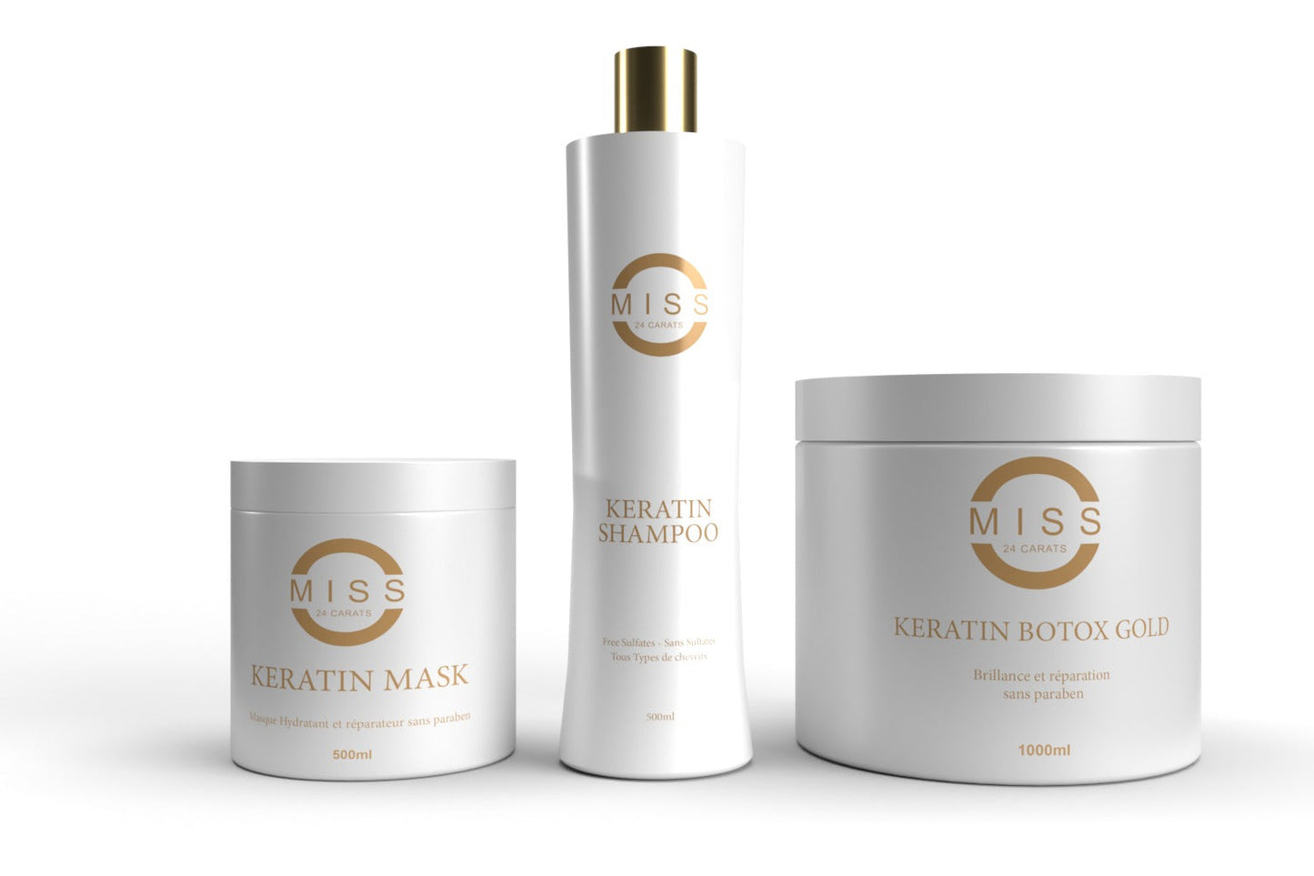 Miss 24 Carats | Keratin | Kit shampoing, Masque & Botox