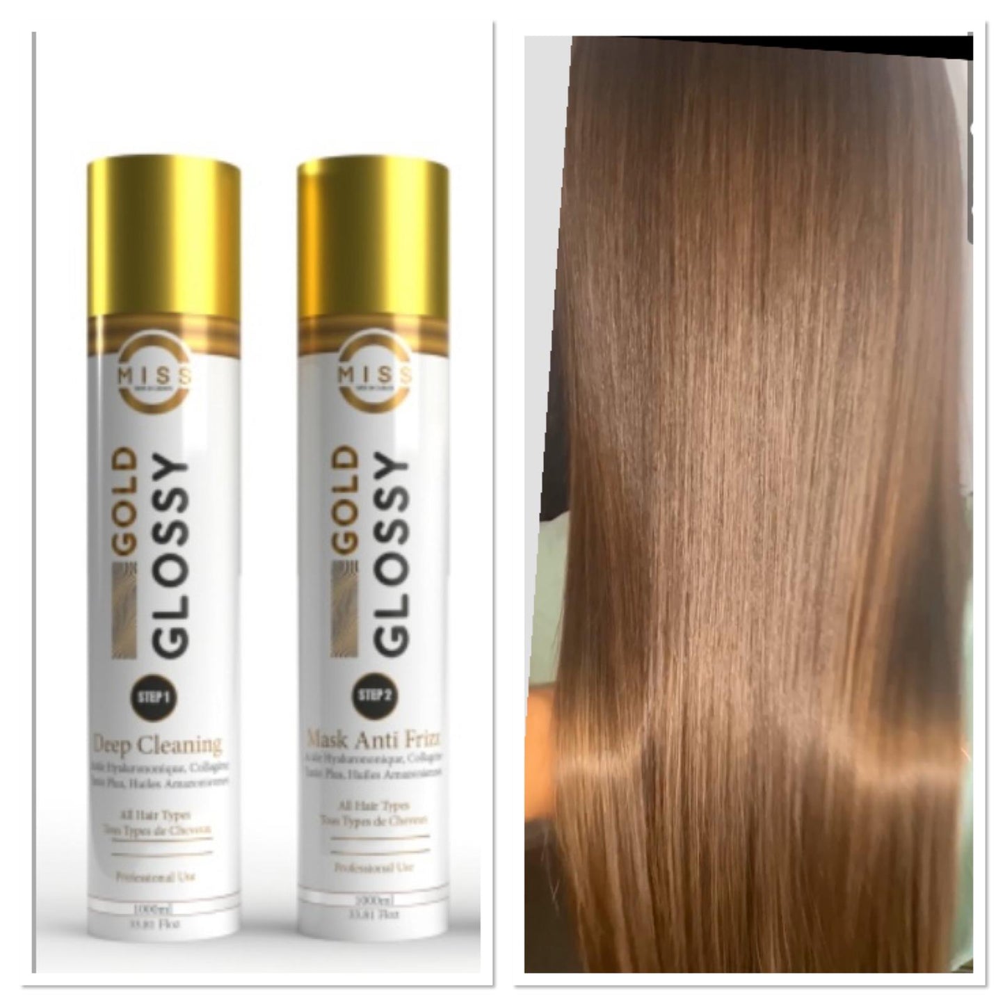 Lissage tanin Glossy Gold haut de gamme nouvelle formule