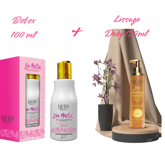 Deby Hair - Lissage indien Lisa Indian 120ml + Botox Lisa Protein 100ml