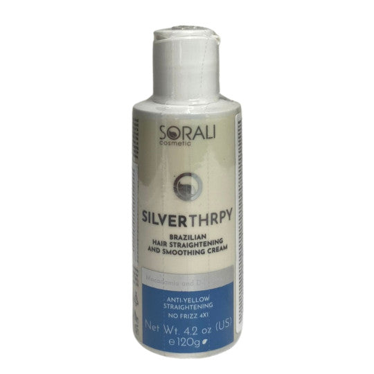 Lissage brésilien protéine déjaunissant Silver Thrpy Sorali 120 ml