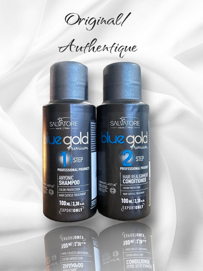 Lissage tanin coffret 100ml original Salvador bleu gold + offert