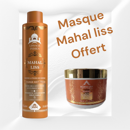 Lissage Indien MAHAL LISS 1 Litre + cadeaux offert format king size