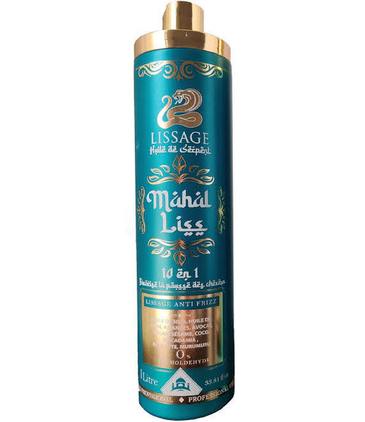 Lissage Indien à l'huile de  Serpent - Mahal Liss 50ml + shampoing clarifiant offert