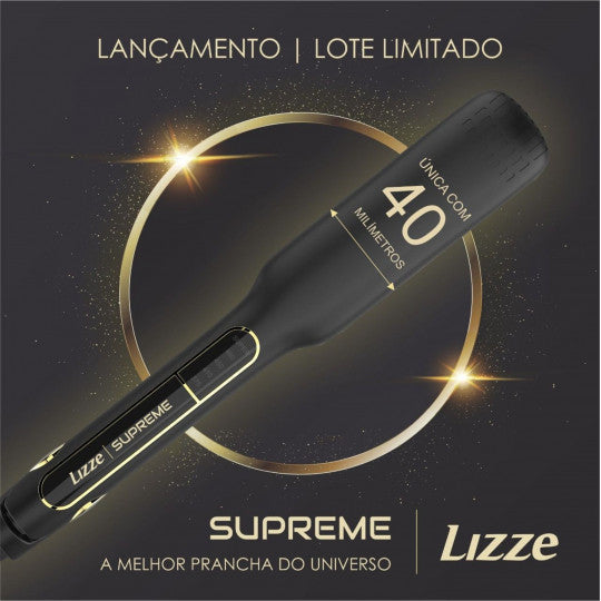 Lisseur Supreme Titânio 252° C - 4 cm de largeur + kit de polissage Lizze