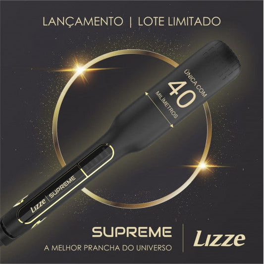 Lisseur Supreme Titânio 252° C - 4 cm de largeur + kit de polissage Lizze