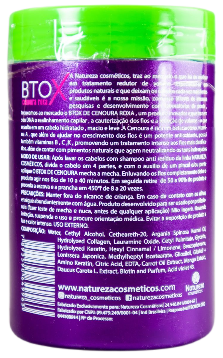 Botox capillaire - Soin cheveux - Natureza 1kg