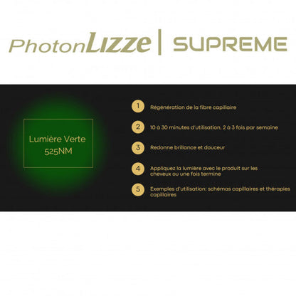 Photon Supreme Soin LED bleu-rouge-vert Lizze